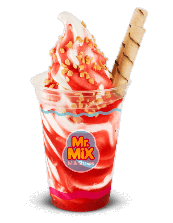 Mega Sundae de Morango - Mr Mix Milk Shake