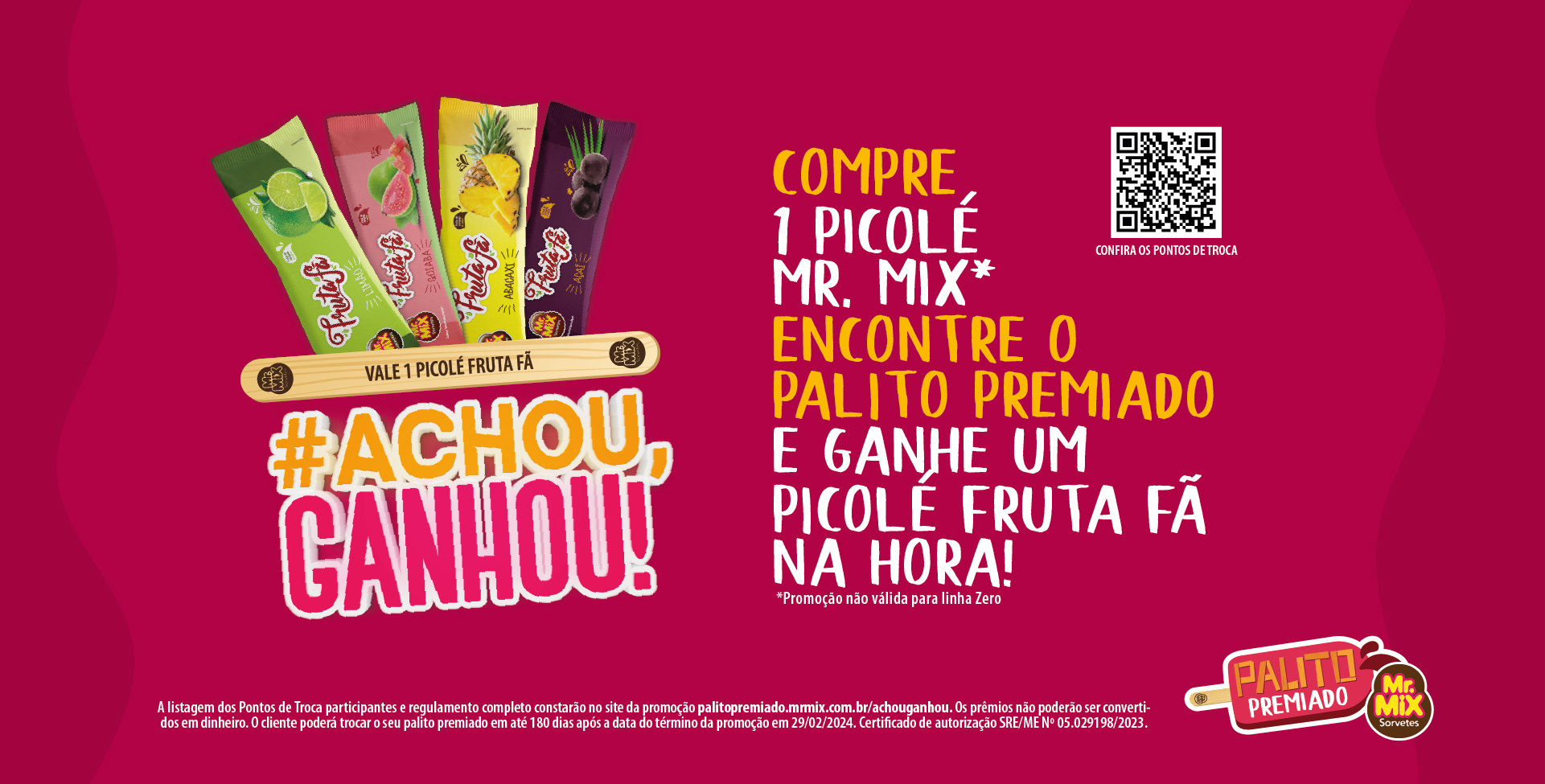Promoção Palito Premiado Mr Mix
