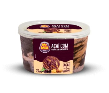 Sorvete de Açaí com Creme de Amendoim - Mr Mix