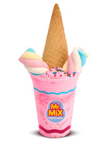 Sorvete Linha KIDS de Shake Unicórnio Chiclete - Mr Mix Milk Shake