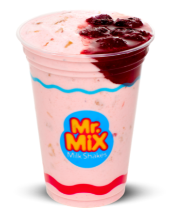 Milk Shake de Cheescake de Morango - Mr Mix