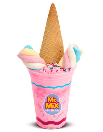 Milk Shake Premium de Shake Unicórnio Chiclete - Mr Mix Sorvetes