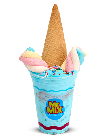 Sorvete Linha KIDS de Shake Unicórnio Céu Azul - Mr Mix Milk Shake