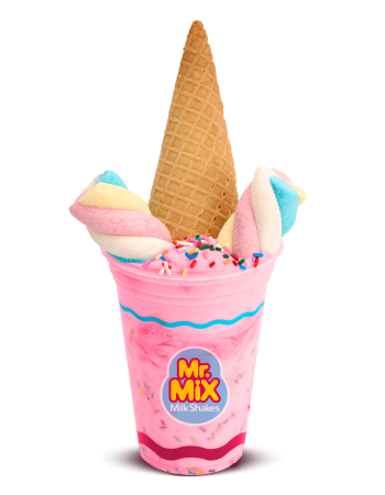 Milk Shake Premium de Shake Unicórnio Chiclete - Mr Mix Milk Shake