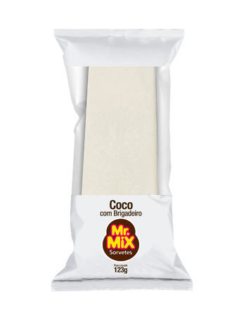 Paleta de Sorvete Coco com Chocolate - Mr Mix