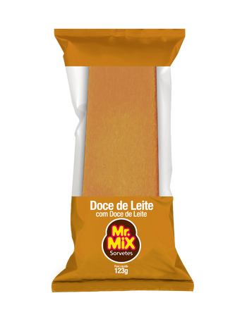 Paleta de Sorvete Doce de Leite com Recheio de Doce de Leite - Mr Mix