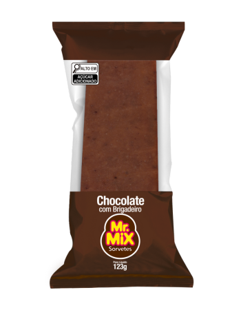 Paleta de Sorvete Chocolate com Brigadeiro - Mr Mix