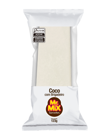 Paleta de Sorvete Coco com Chocolate - Mr Mix Sorvetes