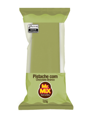 Paleta de Sorvete Pistache com Chocolate Branco - Mr Mix