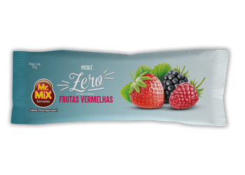 Picolé de Frutas vermelhas Zero Caloria - Mr Mix Sorvetes