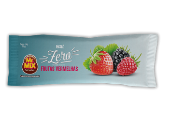 Picolé Vegetal de Frutas vermelhas zero - Mr Mix Sorvetes