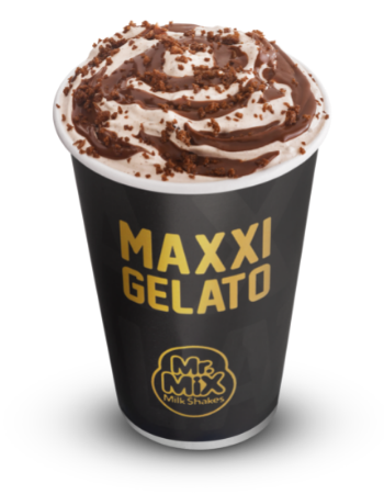 Maxxi Gelato de Creme de Avelã com Ovomaltine® - Mr Mix Milk Shake
