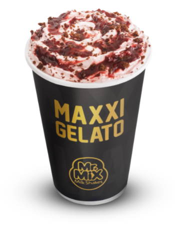 Maxxi Gelato de Morango com Ovomaltine® - Mr Mix Milk Shake