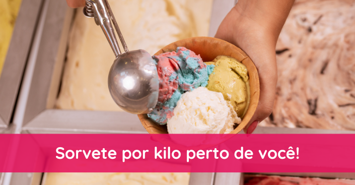 Sorvete por kilo perto de mim