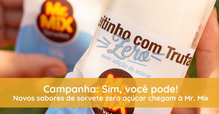 Novos sabores de sorvete zero açúcar chegam à Mr Mix